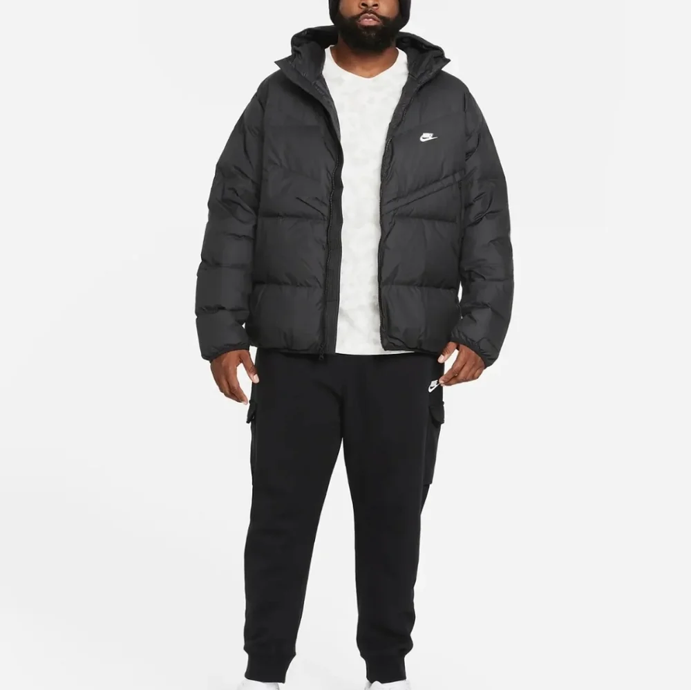 Nike Sportswear Storm-Fit Down Puffer Hooded Jacket Black DD6795-010 - Picture 8 of 9